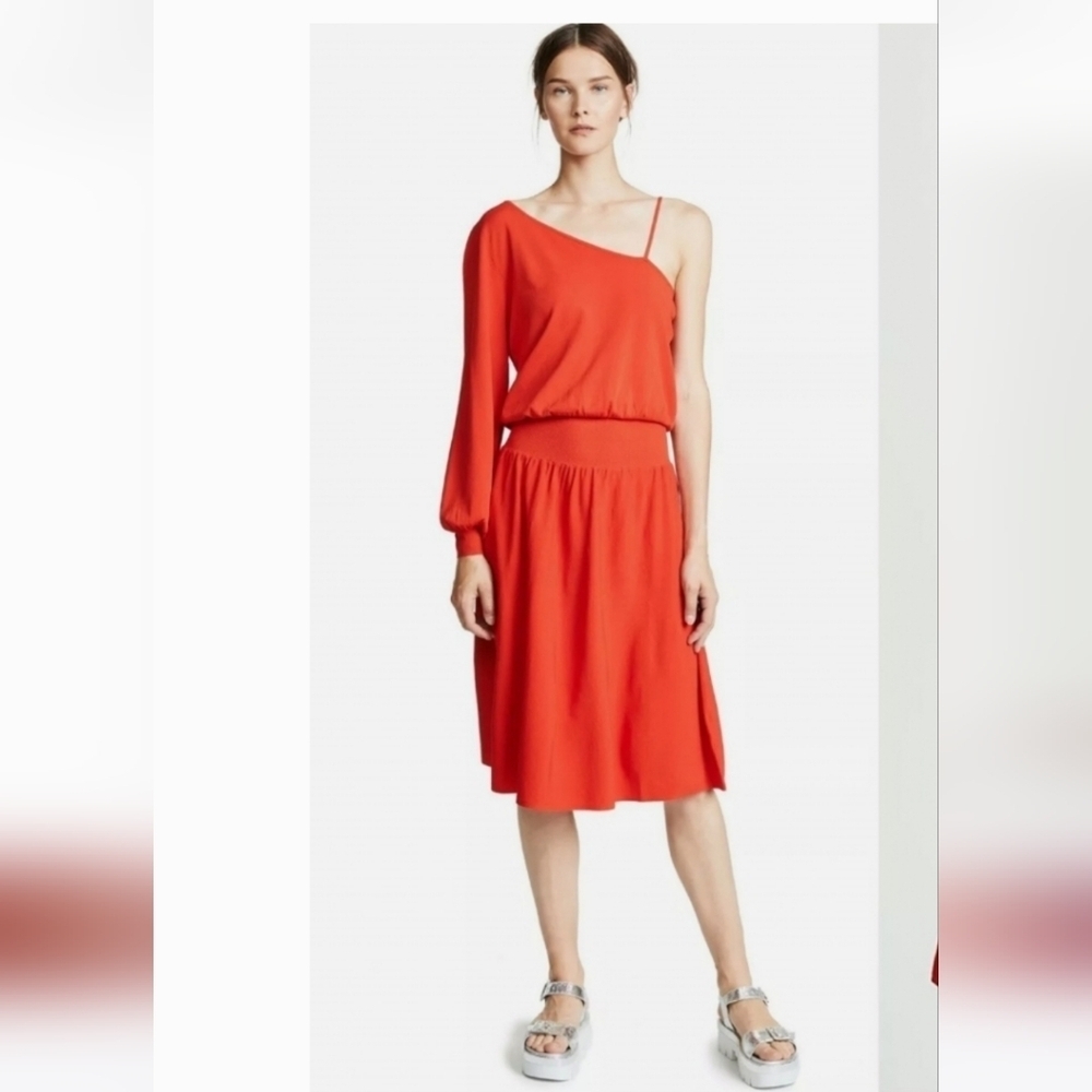 A.L.C. Shara Midi one shoulder dress Size medium NWT Coastal Cowgirl Cottagecore